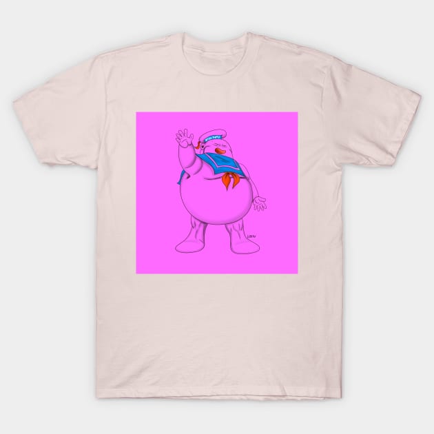 majin buu in marshmallow man cosplay T-Shirt by jorge_lebeau